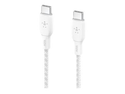 Belkin BOOST CHARGE, 2 m, USB C, USB C, USB 2.0, 480 Mbit/s, Valkoinen