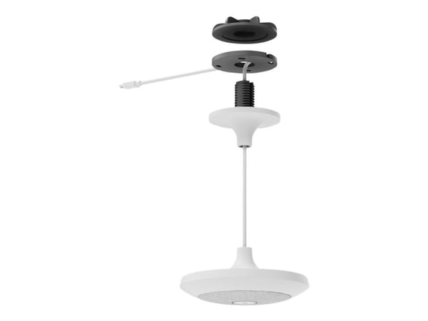 Logitech - Monteringssett (takmontering, mikrofonholder) - for mikrofon - hvit - takmonterbar, pendant - for Rally Mic Pod; Room Solution Large