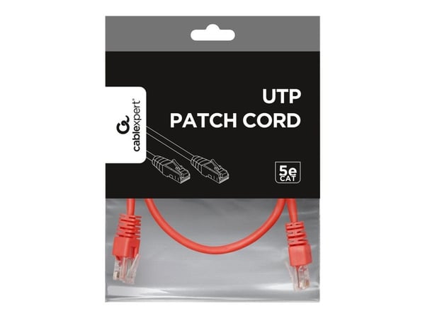 Gembird - Koblingskabel - RJ-45 (hann) til RJ-45 (hann) - CAT 5e - formstøpt - rød