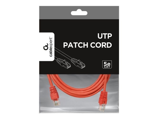 Gembird - Patchkabel - RJ-45 (han) til RJ-45 (han) - 3 m - CAT 5e - formet - rød