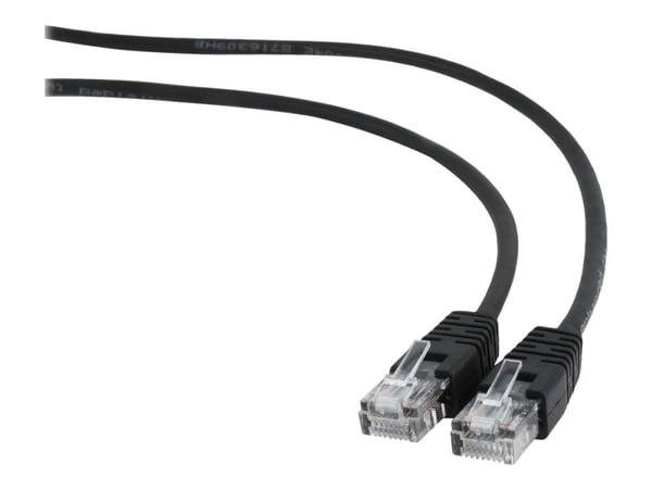 Gembird - Patch-kabel - RJ-45 (hane) till RJ-45 (hane) - 1 m - CAT 5e - formpressad - svart