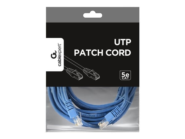 Gembird - Koblingskabel - RJ-45 (hann) til RJ-45 (hann) - UTP - CAT 5e - formstøpt - blå