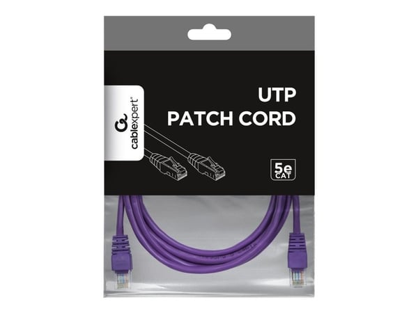Gembird - Patchkabel - RJ-45 (han) til RJ-45 (han) - 1 m - UTP - CAT 5e - formet - lilla