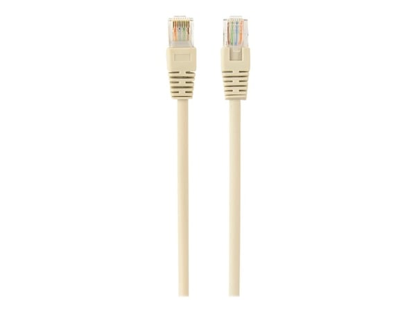 Gembird - Koblingskabel - RJ-45 (hann) til RJ-45 (hann) - UTP - CAT 5e - formstøpt - beige