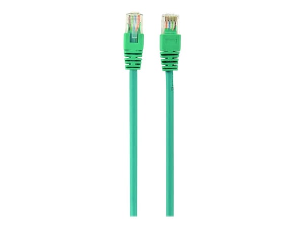 Gembird - Koblingskabel - RJ-45 (hann) til RJ-45 (hann) - UTP - CAT 5e - formstøpt, uten hindringer - grønn