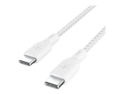 Belkin CAB014bt3MWH, 3 m, USB C, USB C, USB 2.0, 480 Mbit/s, Valkoinen