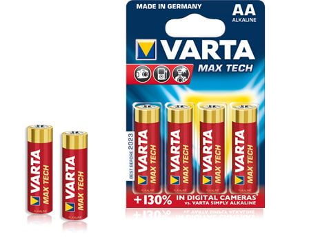 Varta Max Tech 04706 - Batteri 4 x AA-typ