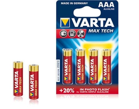 Varta Maxi-Tech - Batteri AAA - Alkalisk - svart, gult