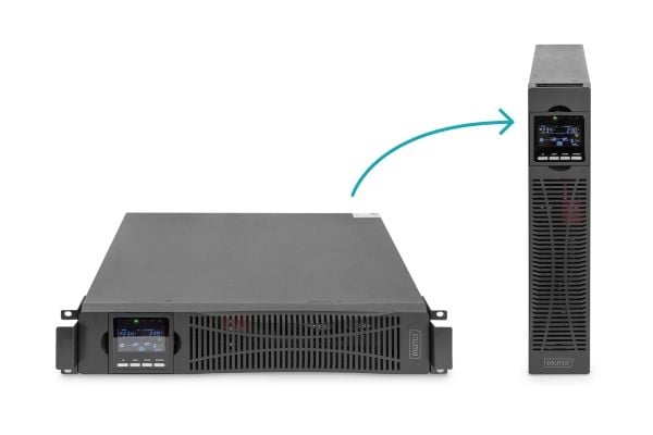 DIGITUS DN-170094 - UPS (rackmonterbar/ekstern) - AC 208/220/230/240 V - 1500 watt - 1500 VA - enkeltfase - 3 x batteri - 9 Ah - 9 Ah - RS-232, USB...