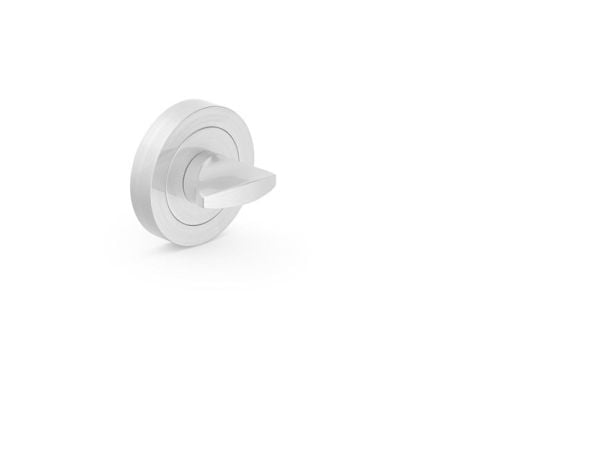 Metal-Bud privacy-bakplate kvadratisk satin nikkel