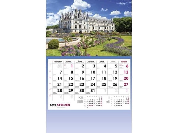 VEGGKALENDER 1M-C/KAR.T-107S-5 LANDSKAPSPASSET 310X482MM