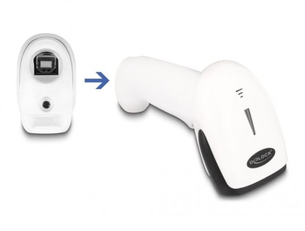 Delock - Strekkodeskanner - håndholdt - 30 skann/sek - dekodet - RF(2.4 GHz), USB 2.0, Bluetooth 4.0