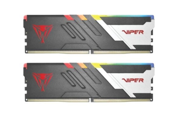 Patriot Viper Venom RGB DDR5 series - DDR5 - sett - 32 GB: 2 x 16 GB - DIMM 288-pin - 5600 MT/s / PC5-44800 - CL36 - 1.25 V - ikke-bufret - on-die ...