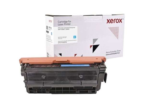 Everyday Suuri kapasiteetti Syaani -värikasetti Xeroxilta, HP CF471X -yhteensopiva, 23000 sivua- (006R04348), 23000 sivua, Syaani, 1 kpl