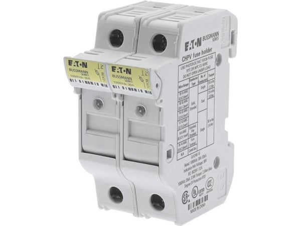 Eaton CHPV2IU Sikringsholder #####2phasig Passer til Finsikring 10,3 x 38 mm 2-polig 32 A 1000 V 6 stk