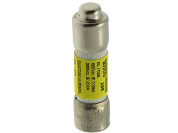 Eaton Wkładka bezpiecznikowa cylindryczna 10 x 38mm 2A 600V AC/300V DC, zwłoczna, klasa CC (LP-CC-2)
