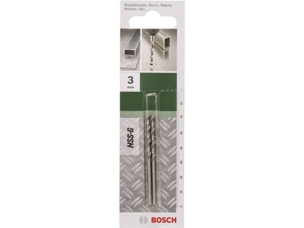 Bosch METALBOR HSS-G Ø3X33X61MM 118GR 2 STTK