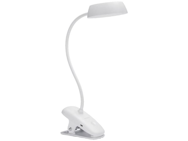 Philips Funksjonell Bordlampe, Hvit, Metall, Soverom, Stue, Kontor, Tidsriktig, IP20, III
