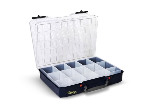 raaco CarryLite 80 5x10-0/DLU, Blå, Polykarbonat (PC), Polypropylen (PP), 413 mm, 330 mm, 82 mm, 1,38 kg