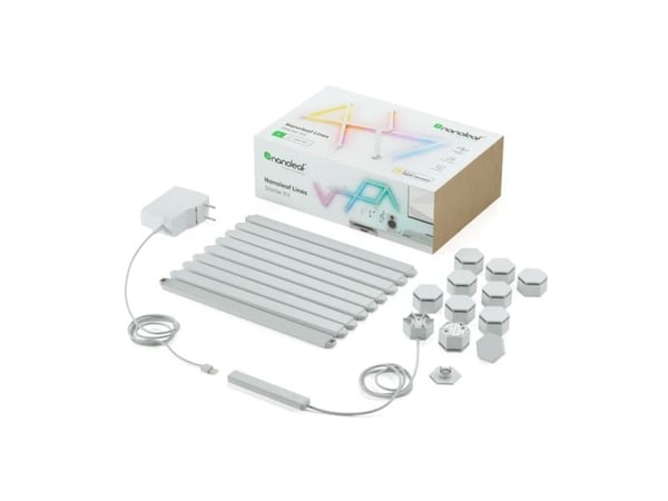 Nanoleaf Lines Starter Kit - Langaton valaistussarja - LED x 9 - 2 W - luokka G - RGBW-valo - 1200-6500 K