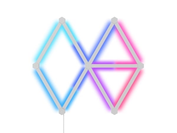 Nanoleaf Lines Starter Kit - Trådløst lyssett - LED x 9 - 2 W - klasse G - RGBW-lys - 1200-6500 K