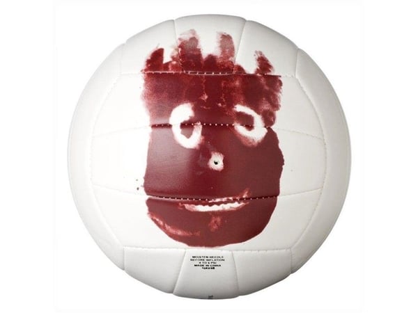 Wilson Cast Away, 18-panel ball, Rød, Hvit, Lær, Utendørs, Bilde, Official