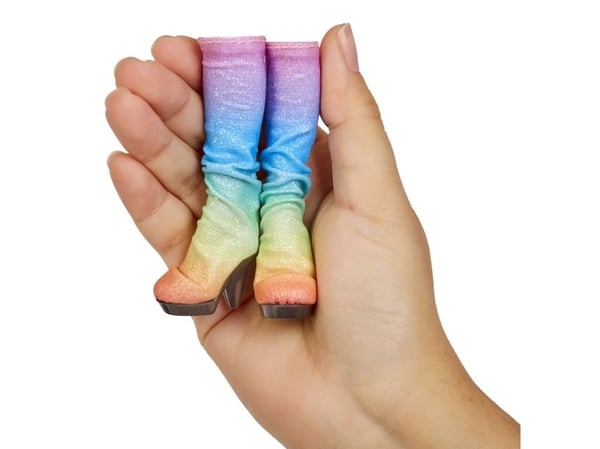 MGA MGA MGA Rainbow High Accessories Studio Series 1, Surprise Shoe Box S Lajitelma PDQ 586074 op.27kpl sekoitushinta/kpl