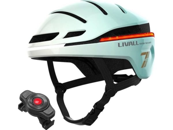 Livall smart sykkelhjelm LED/SOS str. 58–62 cm Mietowy EVO21 Livall smart sykkelhjelm LED/SOS str. 58–62 cm Mietowy EVO21