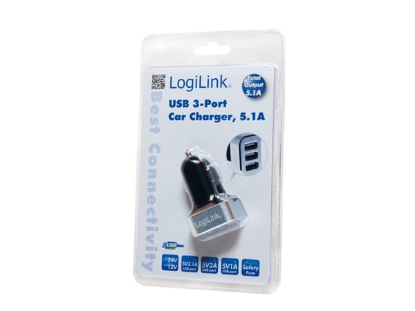 LogiLink PA0082, Universell, Automatisk, 12-24 V, 5 V, 5,1 A, +5V