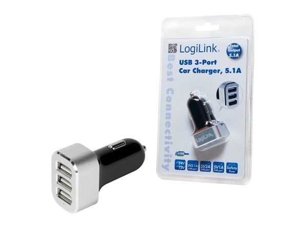 LogiLink PA0082, Universell, Automatisk, 12-24 V, 5 V, 5,1 A, +5V