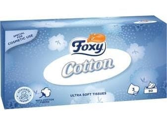Foxy FOXY COTTON COSMETIC WIPE 90 SQUARE.