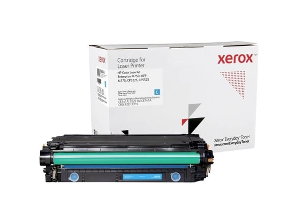 Everyday Syaani -värikasetti Xeroxilta, HP CE341A/CE271A/CE741A -yhteensopiva, 16000 sivua- (006R04148), 16000 sivua, 16000 sivua, Syaani, 1 kpl