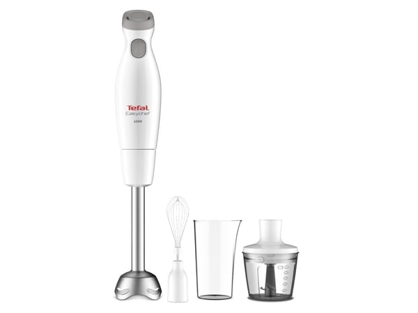 Tefal Easychef HB4531 - Håndmikser - 450 W - hvit / rustfritt stål