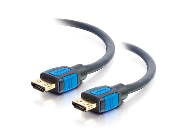 C2G 3ft HDMI Cable with Gripping Connectors - High Speed 4K HDMI Cable - 4K 60Hz - M/M - HDMI-kabel med Ethernet - HDMI hann til HDMI hann - 91.4 c...
