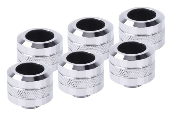 Alphacool 17476, Festesett, Messing, Kromfarget, 1/4", 23 mm, 2,6 cm