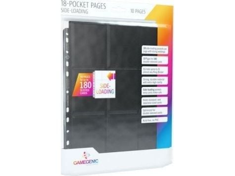 GameGenic Sideload 18-Pocket Pages Black (10)