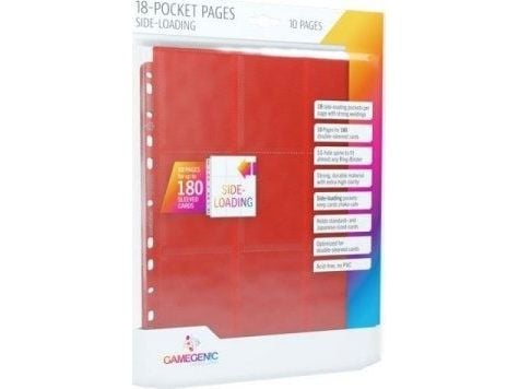 GameGenic Sideload 18-Pocket Pages Red (10)