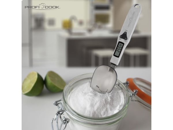 ProfiCook PC-LW 1214, Elektronisk kjøkkenvekt, 0,3 kg, 0,1 g, Rustfritt stål, LCD, AAA