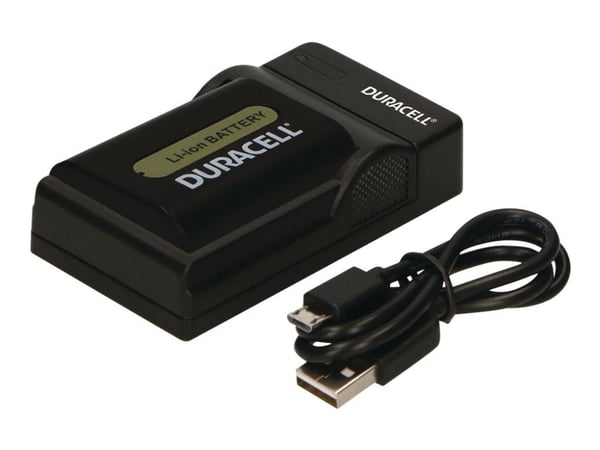 Duracell - USB-batterilader - Li-Ion - 1 x batterier lader - svart