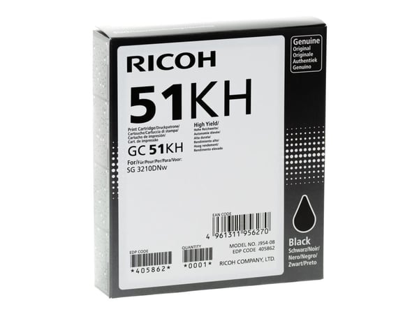 Ricoh GC 51KH - Høy ytelse - svart - original - blekkpatron - for Ricoh SG 3210DNw