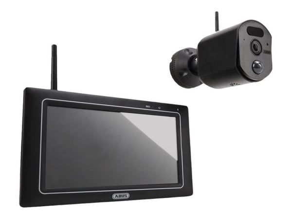ABUS EasyLook BasicSet - Monitor + kamera(er) - AC-drevet - 7" LCD-monitor - 1 kamera(er) - CMOS - sort