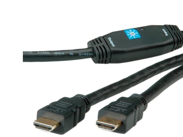 ROLINE 14.01.3465, 30 m, HDMI Type A (Standard), HDMI Type A (Standard), Svart