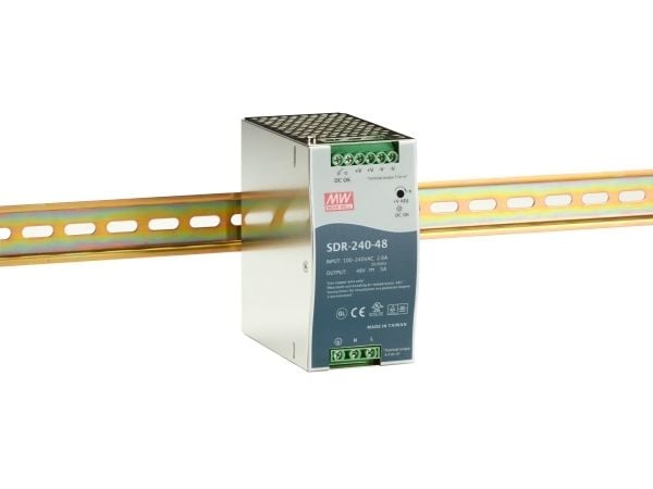 Black Box SDR-240-48, 240 W, 85 - 264 V, 47 - 63 Hz, 50 ms, 90,5%, Ylijännite, Ylikuormittaa, Oikosulku