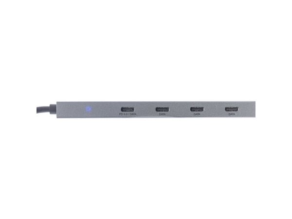 InLine 35392B, USB 2.0 Type-C, USB 3.2 Gen 2 (3.1 Gen 2) Type-C, 10000 Mbit/s, Grå, Aluminium, 100 W