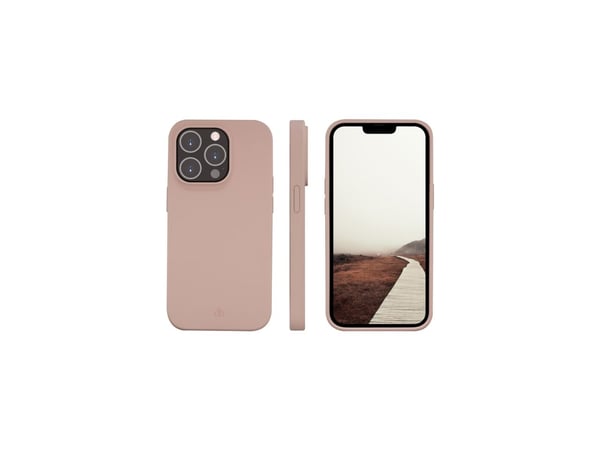 dbramante1928 Greenland - Baksidedeksel for mobiltelefon - 100 % resirkulert plast - rosa sand - for Apple iPhone 14 Pro Max