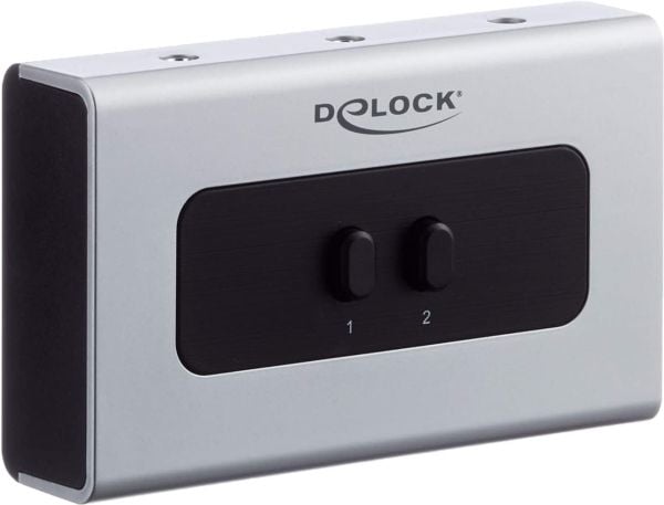 Delock Switch Stereo Jack 3.5 mm - Lydsvitsj - 2 x lyd - stasjonær