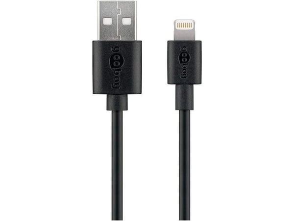 Goobay 72904, 0,5 m, Lightning, USB A, Hanstik, Hanstik, Lajittelu