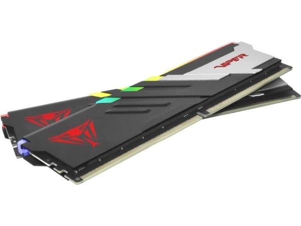 Patriot Viper Venom RGB DDR5 series - DDR5 - sett - 32 GB: 2 x 16 GB - DIMM 288-pin - 5600 MT/s / PC5-44800 - CL36 - 1.25 V - ikke-bufret - on-die ...