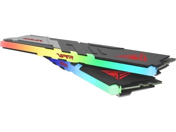 Patriot Viper Venom RGB DDR5 series - DDR5 - sett - 32 GB: 2 x 16 GB - DIMM 288-pin - 5600 MT/s / PC5-44800 - CL36 - 1.25 V - ikke-bufret - on-die ...