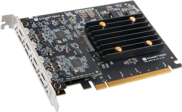 Sonnet USB3C-8PM-E, PCIe, USB 3.2 Gen 2 (3.1 Gen 2), Matala profiili, PCI 3.0, musta, 10 Gbit/s